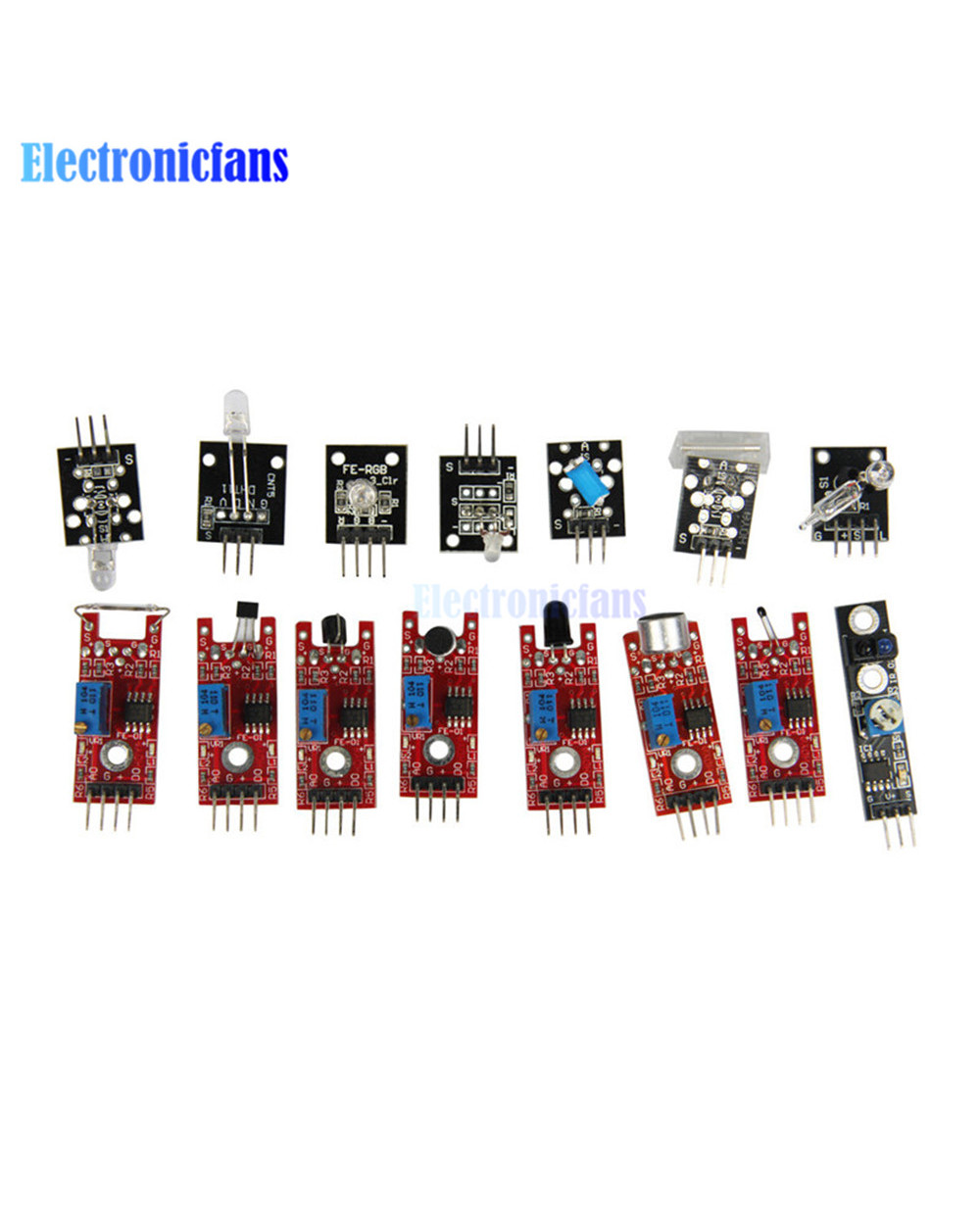 37 In 1 Sensor Starter Kit 45 In 1 Sensors Modules Kit For Arduino Raspberry Pi R3 Mega2560 37 Sensors Assortment Diy K front-5