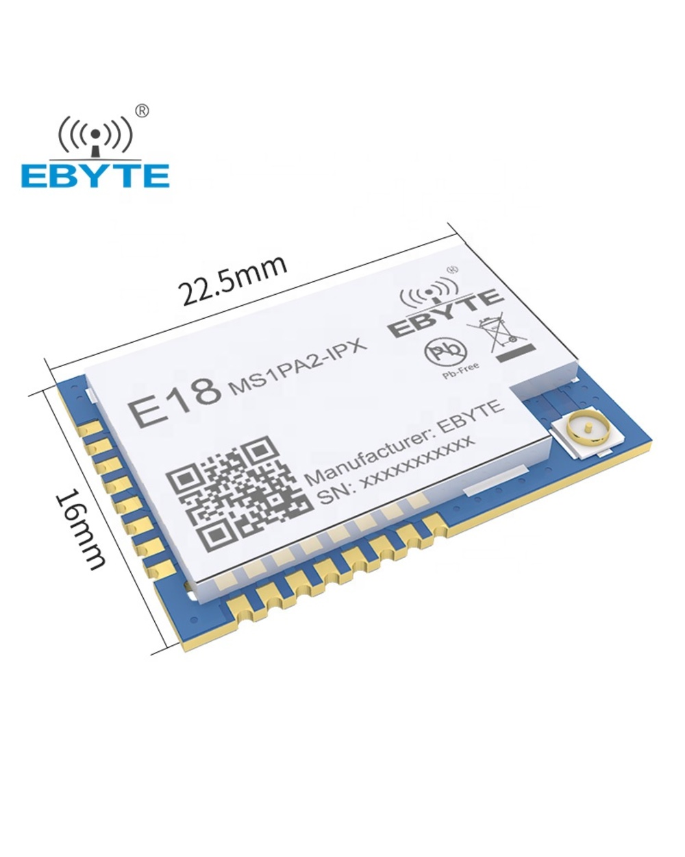Cc2530 Zigbee Wireless Module Rf Smd Ipex Interface 100Mw For Smart Home E18-Ms1pa2-Ipx 20Dbm 1200Mlong Range Ebyte Zig front-2