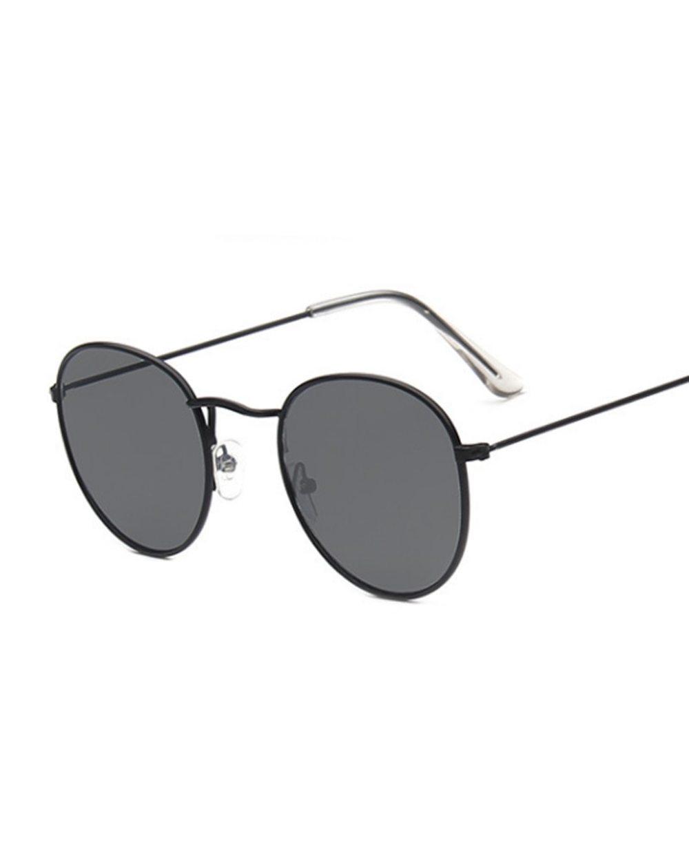 Classic Round Sunglasses Men Vintage Small Frame Driving Sun Glasses Brand Designer Retro Male Black Shades Oculos De S front-2