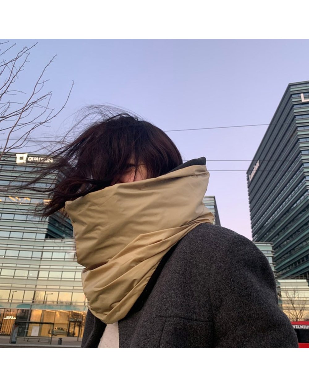 Fashion Design Thick Neck Warm Head Scarf Women Men Unisex Winter Infinity Circle Loop Scarves Waterproof Rain Snood front-3