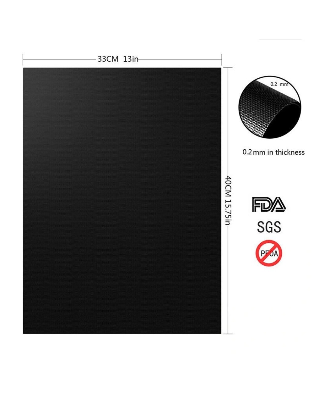 Non-Stick Bbq Grill Mat Pad Outdoor Picnic Cooking Barbecue Tool Non-Stick Bbq Grill Pad Barbecue Baking Pad Reusable N front-3