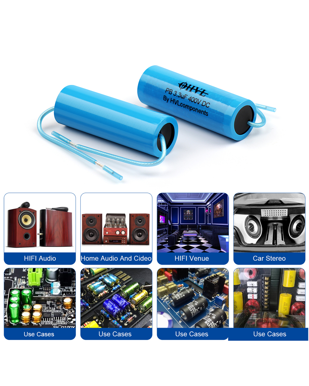 2Pcs Audio Capacitor 400V Ohvl Hifi Fever Electrodeless Audio Coupling 0.22Uf 0.47Uf 1Uf 1.5Uf 2Uf 3.3Uf 4.7Uf 5.6Uf 8. front-4