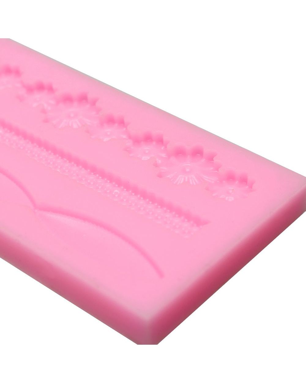 3D Lace Flower Bead Chain Silicone Fondant Lace Mould Cake Decorating Baking Molds Sugar Craft Paste Pastry Baking To front-4