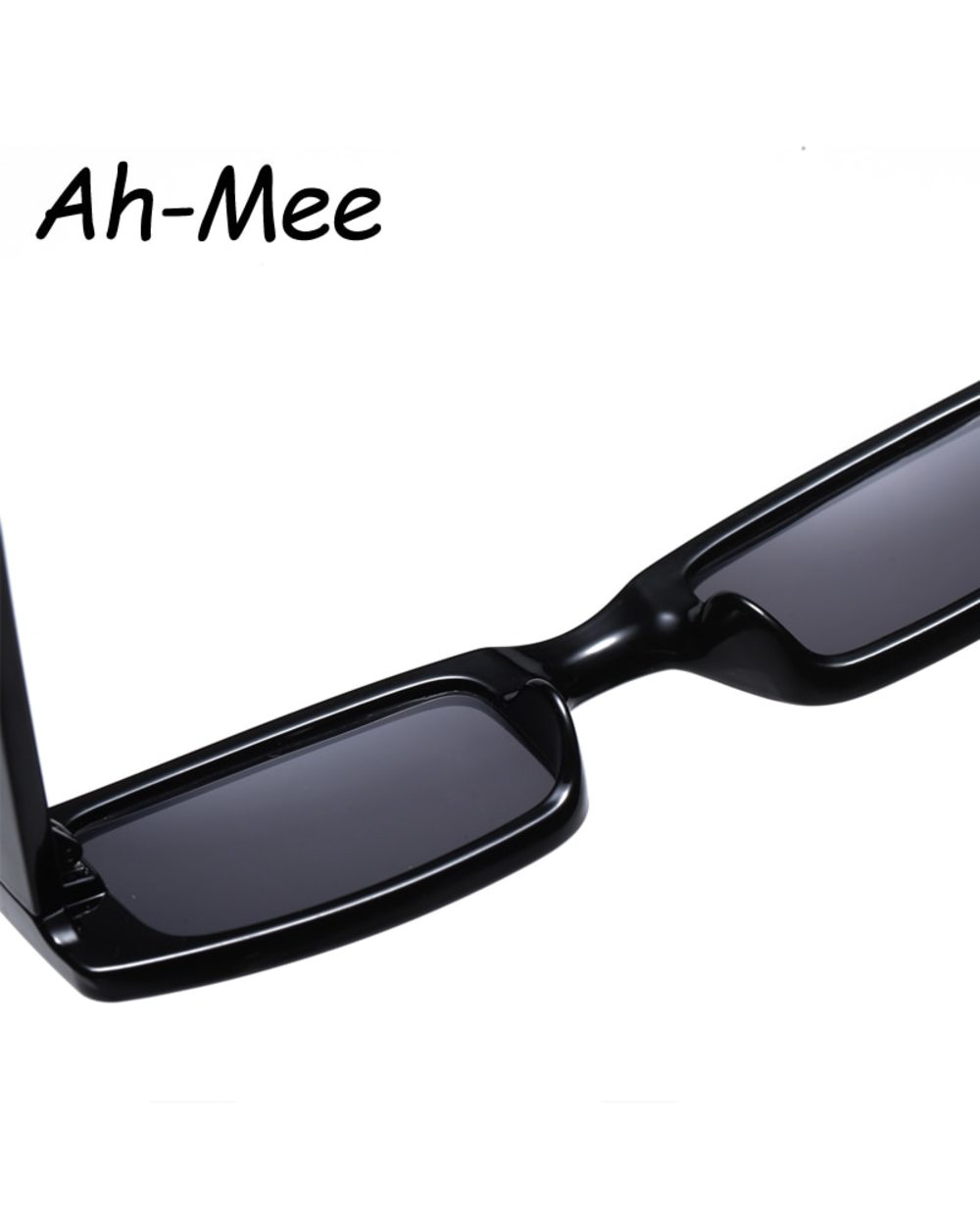New Rectangle Sunglasses Women Fashion Small Square Frame Vintage Brand Sun Glasses Men Shades Retro Clear Green Oculos front-4
