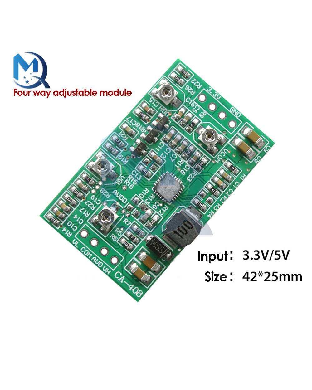 3.3V Ca-508 Ca-408 4 Channel Adjustable Booster Board Module Lcd Screen Tcon Board Tft Backlight Driver Step Up Tcon Bo front-5