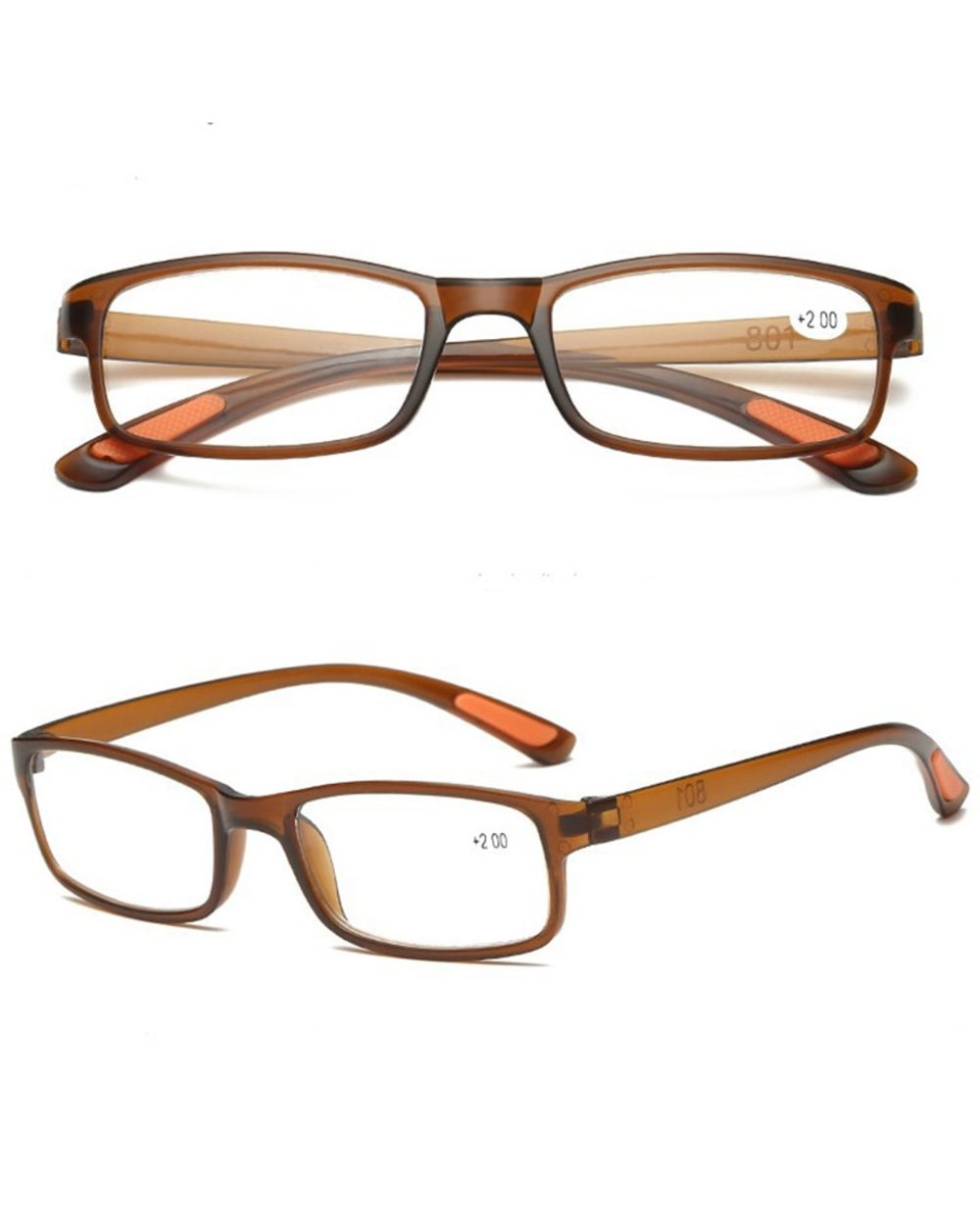 Tr90 Ultralight Women Men Reading Glasses Retro Clear Lens Presbyopic Glasses Female Male Reader Eyewear +1.5 2.0 3.0 4 front-5