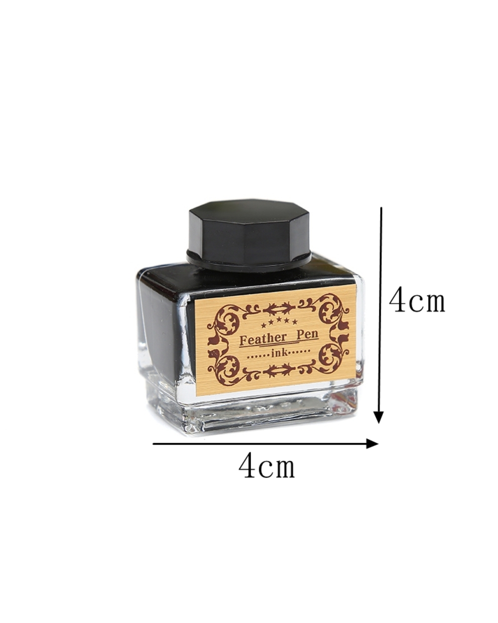 New And Unique! Natural Peacock Feather Dip Pen Set Writing Ink Luxury Box Customizable Logo Christmas Gift front-5