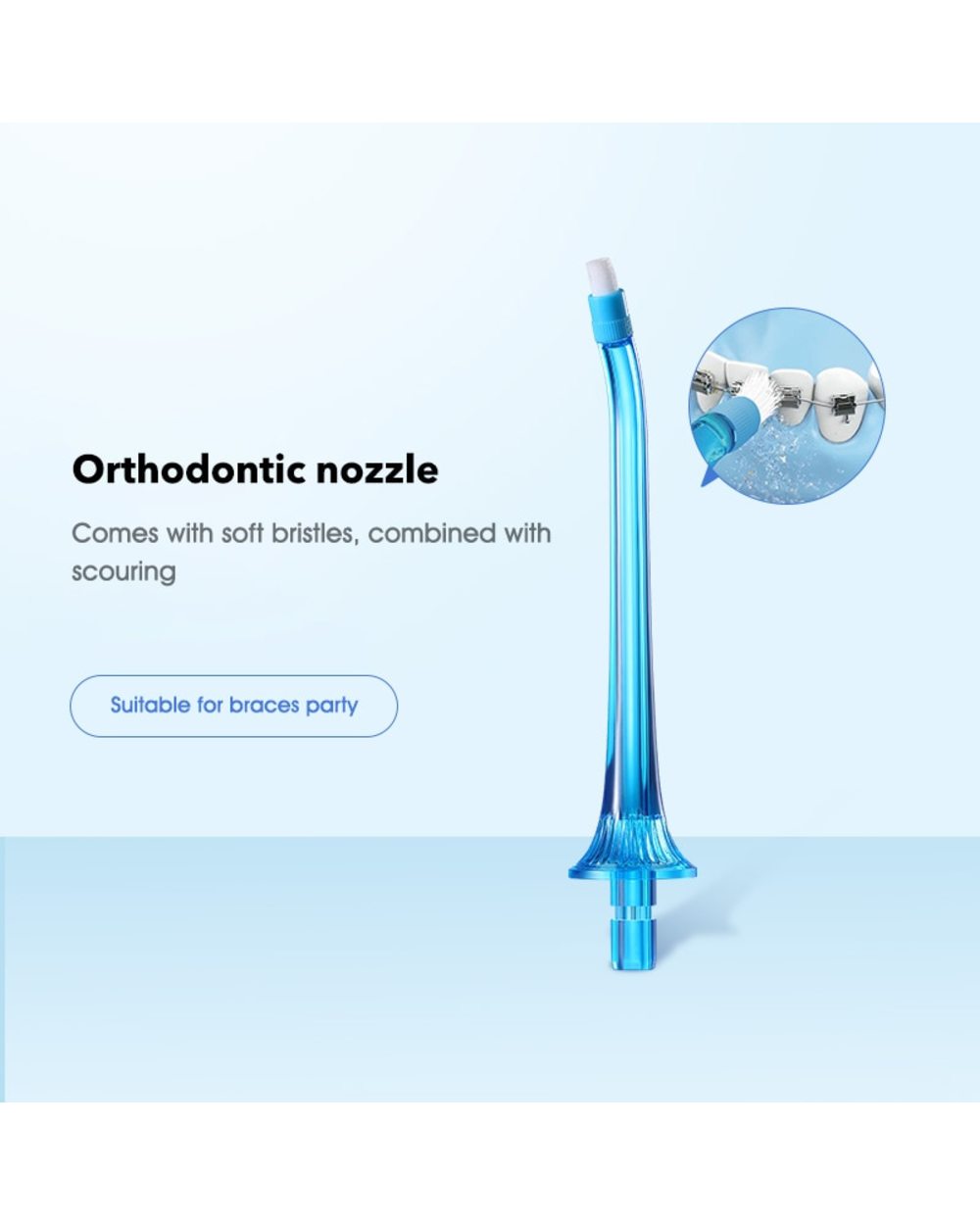 Original Soocas W3 Pro Nozzles Tips Oral Irrigator Water Flosser Waterpulse Waterpick Water Flosser For Soocas W3 Pro front-5