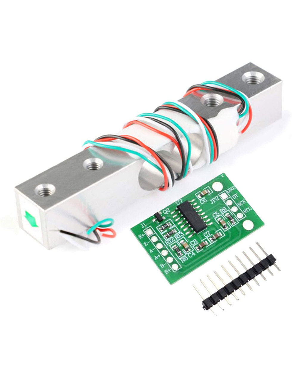 Digital Load Cell Weight Sensor Hx711 Ad Converter Breakout Module 5Kg 10Kg Portable Electronic Kitchen Scale For Ardui front-1
