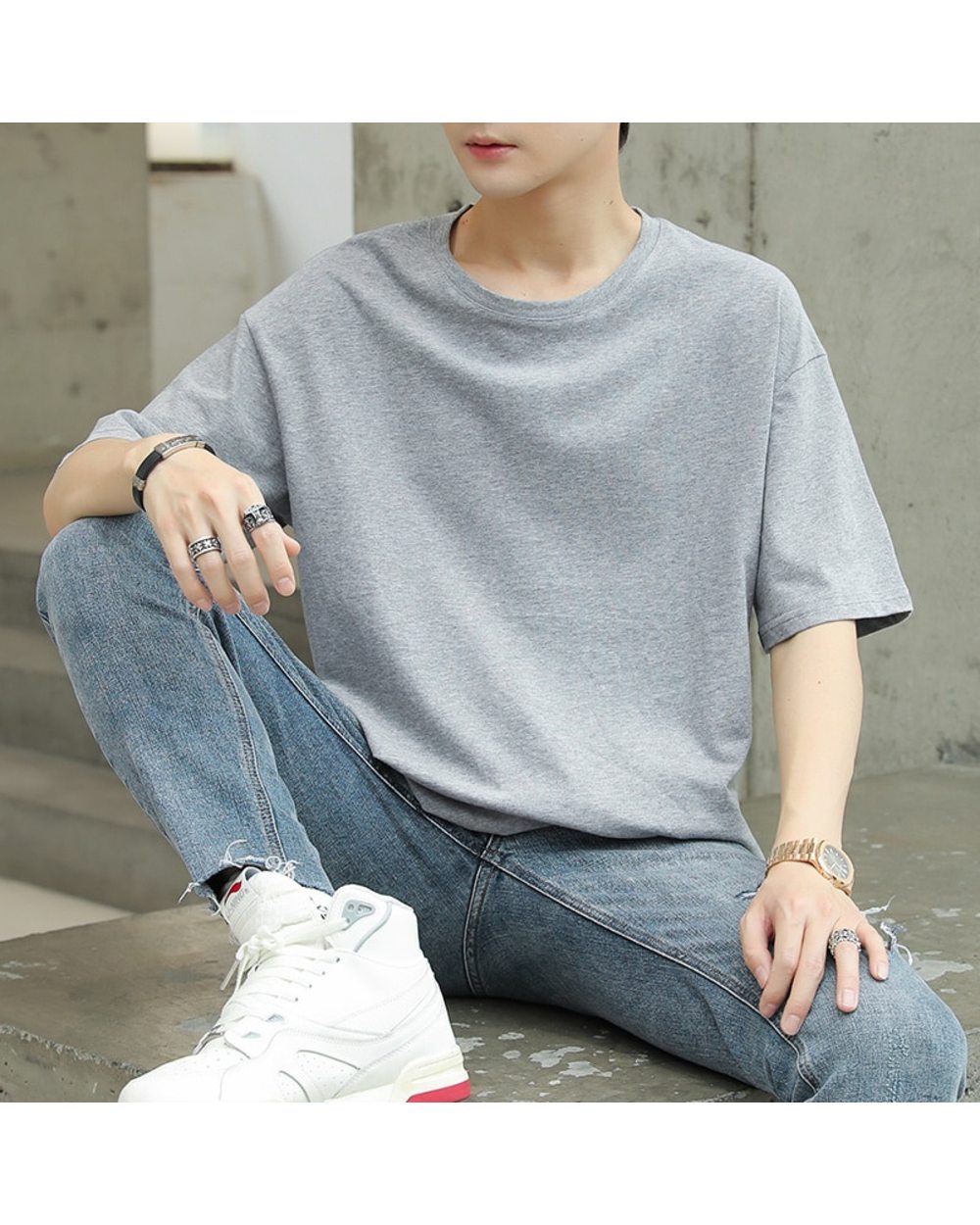 Summer Top Street Style New Free Delivery Men's Oversized T-shirt Compression T-shirt Men's Clothing Official Casual Sho front-2