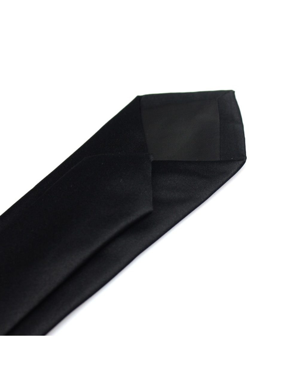 New Classic Black Ties For Men Silk Mens Neckties For Wedding Party Business Adult Neck Tie 3 Sizes Casual Solid Tie front-3