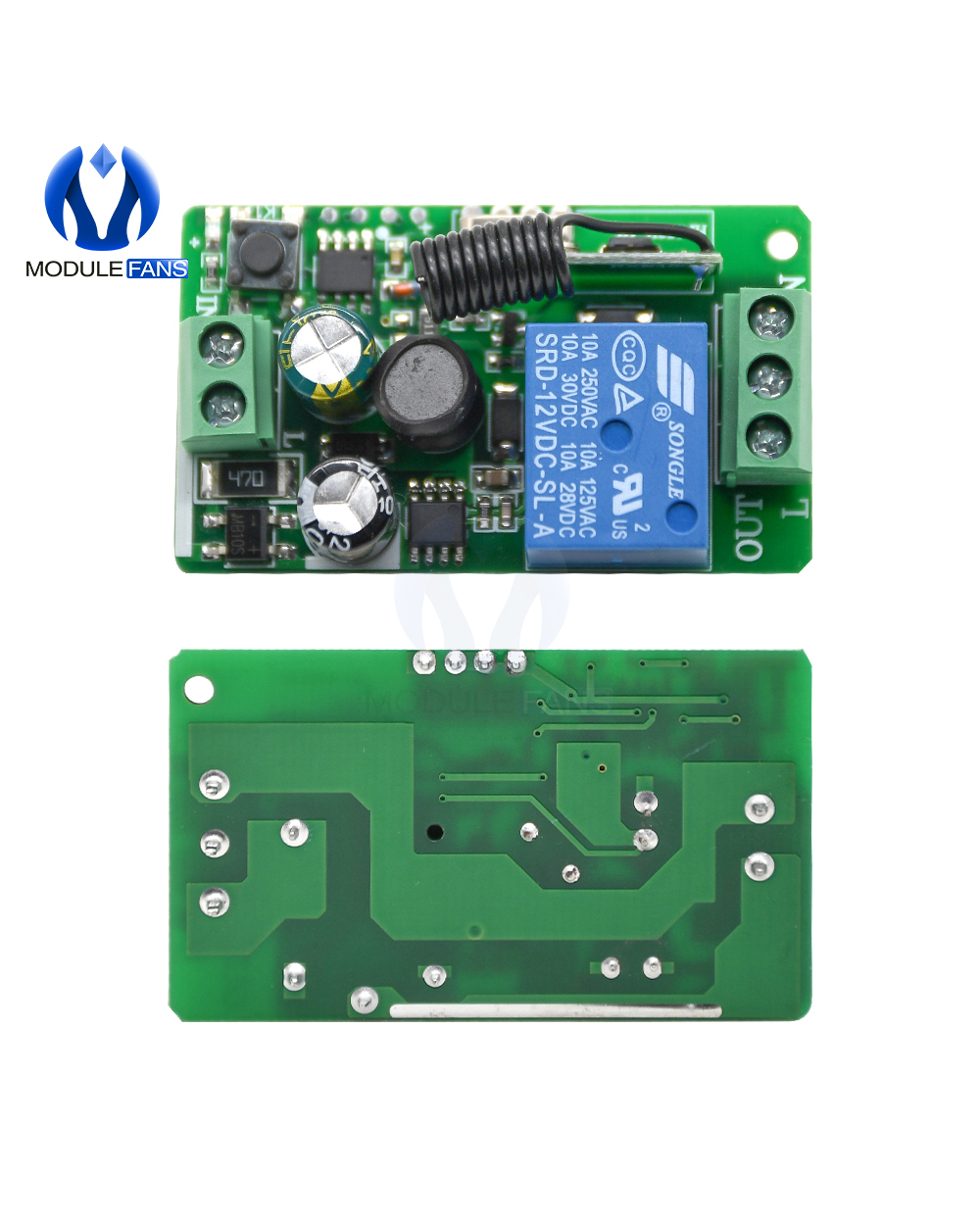 315Mhz 433Mhz 315 433 Mhz Ac 85- 220V 10A 1 Ch Channel Wireless Rf Remote Control Board Transmitter Receiver Relay Swit front-3