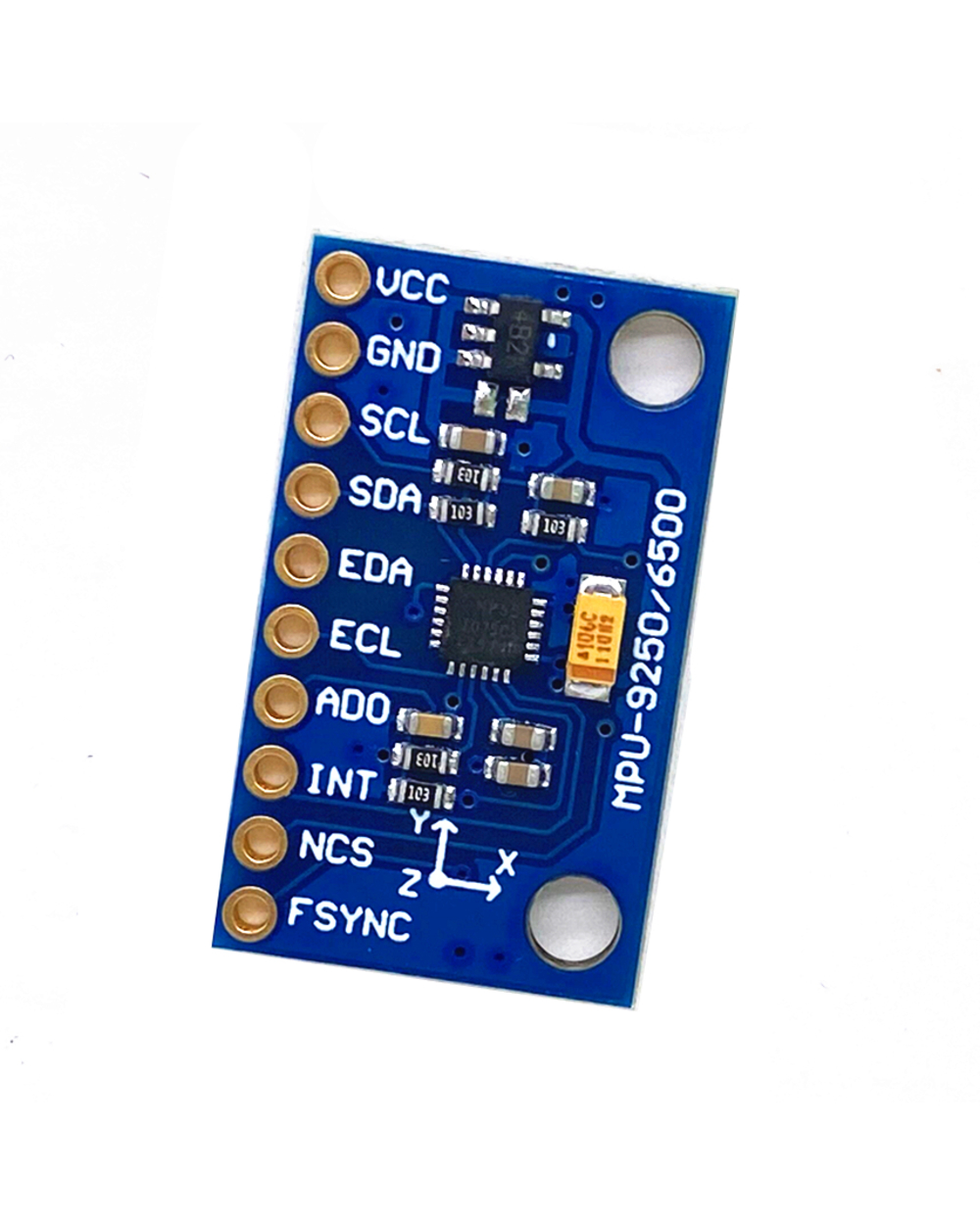 Spi Iic/I2c Gy-9250 Gy-Mpu6500 9-Axis Attitude +Gyro+Accelerator+Magnetometer Sensor Board Module Mpu9250 3-5V Power front-1