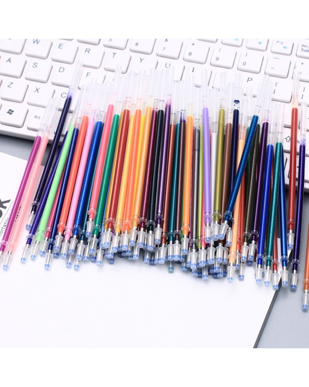 100 Colors Gel Pen Refill Rod 0.7mm Multi Colored Painting Gel Ink Pens front-3