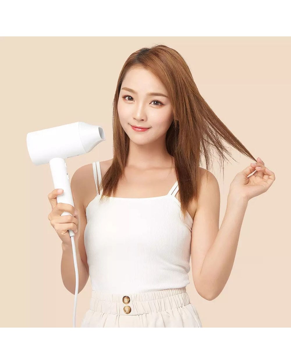 Youpin Showsee Anion Hair Dryer Portable Diffuser For Hair Dryer Ion Professional Hairdressing Blow Dryer 1800W Blower front-2
