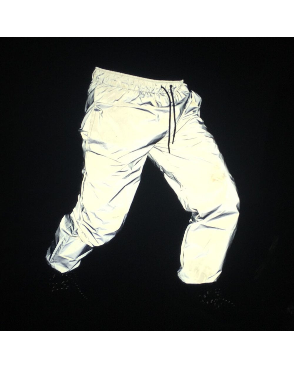 Men's Trousers Reflective Pants Fluorescent 2022 Hip Hop Pants Casual Sports Night light Joggers Streetwear Sweatpants front-0