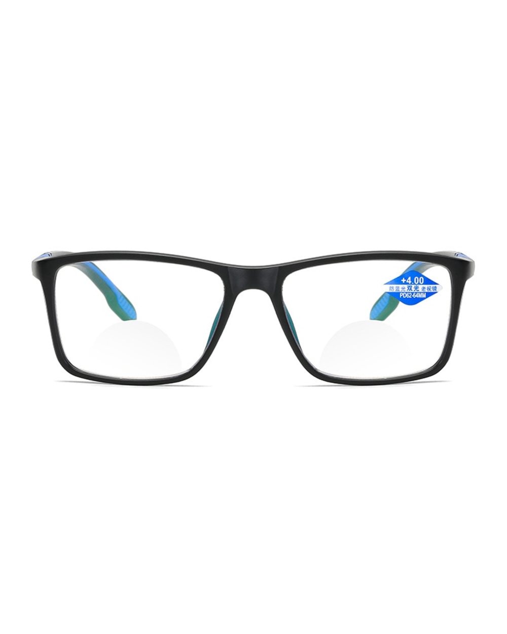 Iboode Anti-Blue Reading Glasses Ultra Light Resin Computer Glasses Fashion Flexible Multifocal Light Glasses +1.0 1.5 front-4