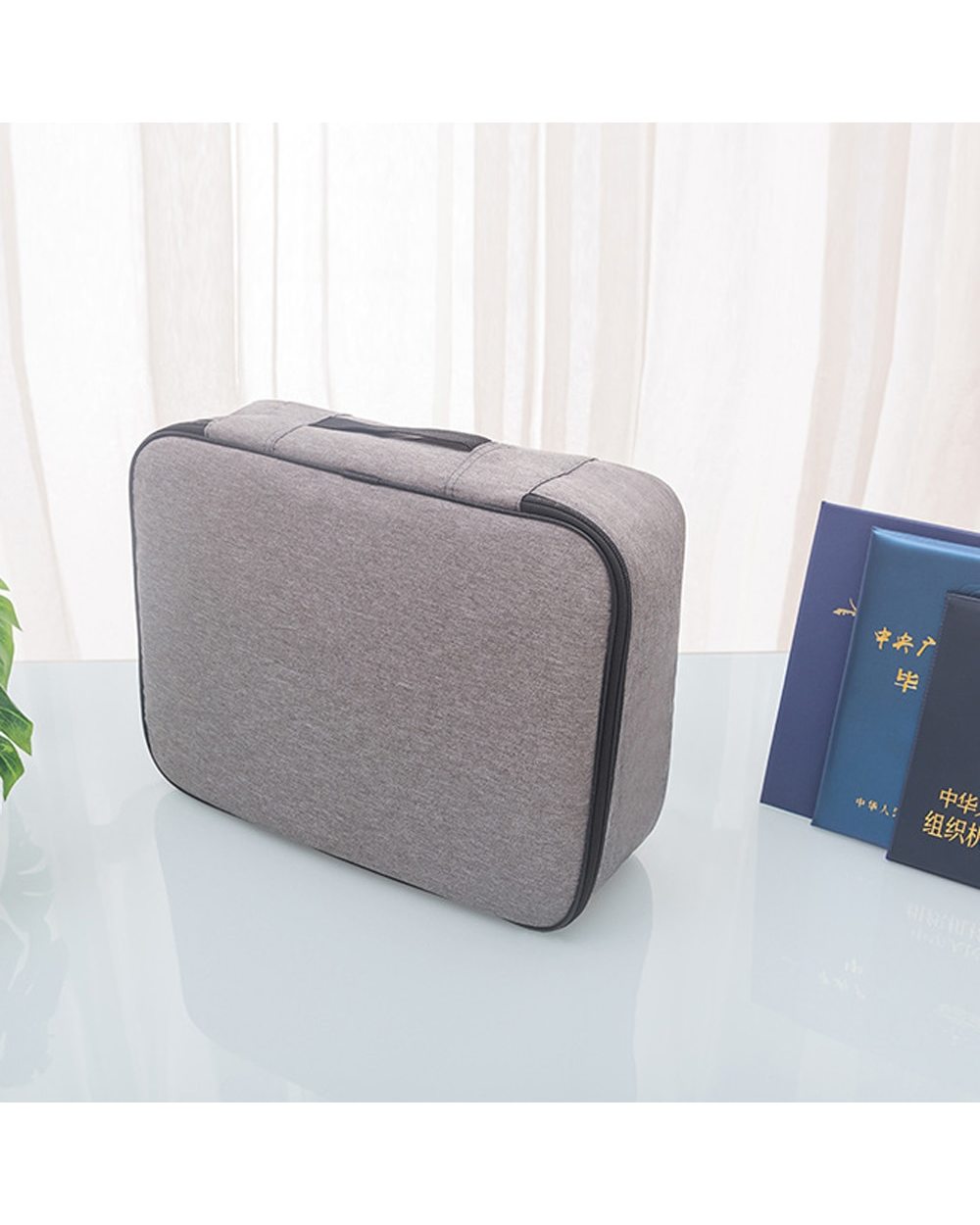 Large Capacity Multi-Layer Document Storage Bag front-1