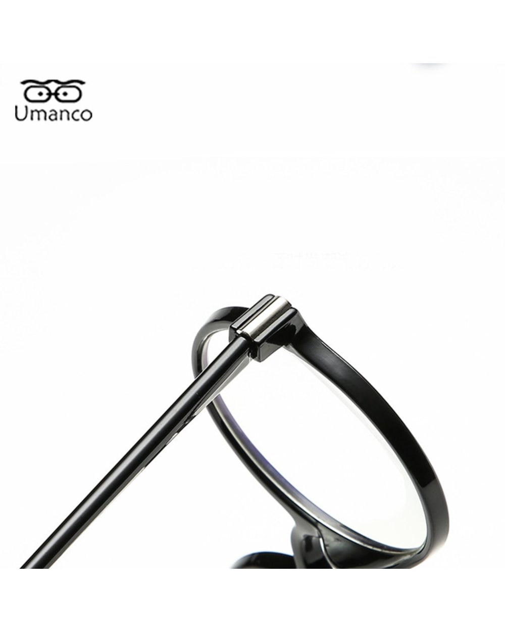 Vintage Black Round Myopia Glasses For Men Women Anti Blue Light Computer Eyeglasses Finished Prescription Nearsight Ey front-5