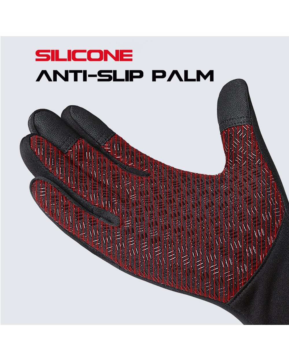 - WorthWhile Winter Cycling Gloves Bicycle Warm Touchscreen Full Finger Gloves Waterproof Outdoor Bike Skiing Motorcycle front-4