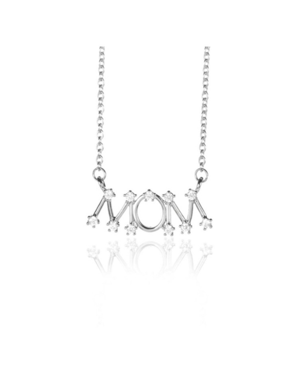 Minimalism Letter MOM Necklace front-0