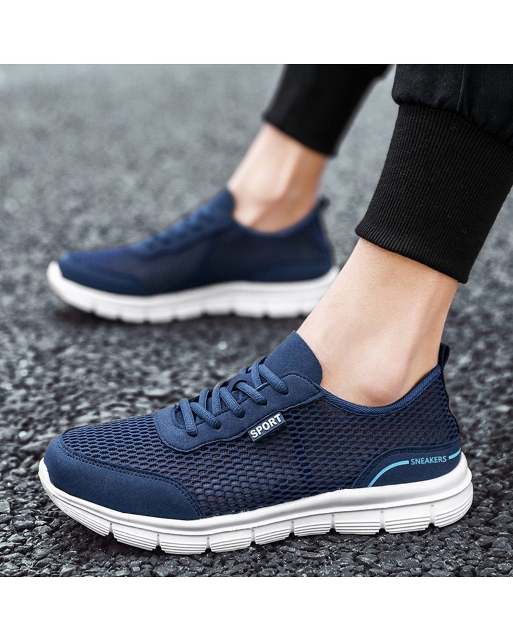 Men Shoes Autumn Soft Loafers Lazy Shoes Lightweight Casual Sneakers front-4