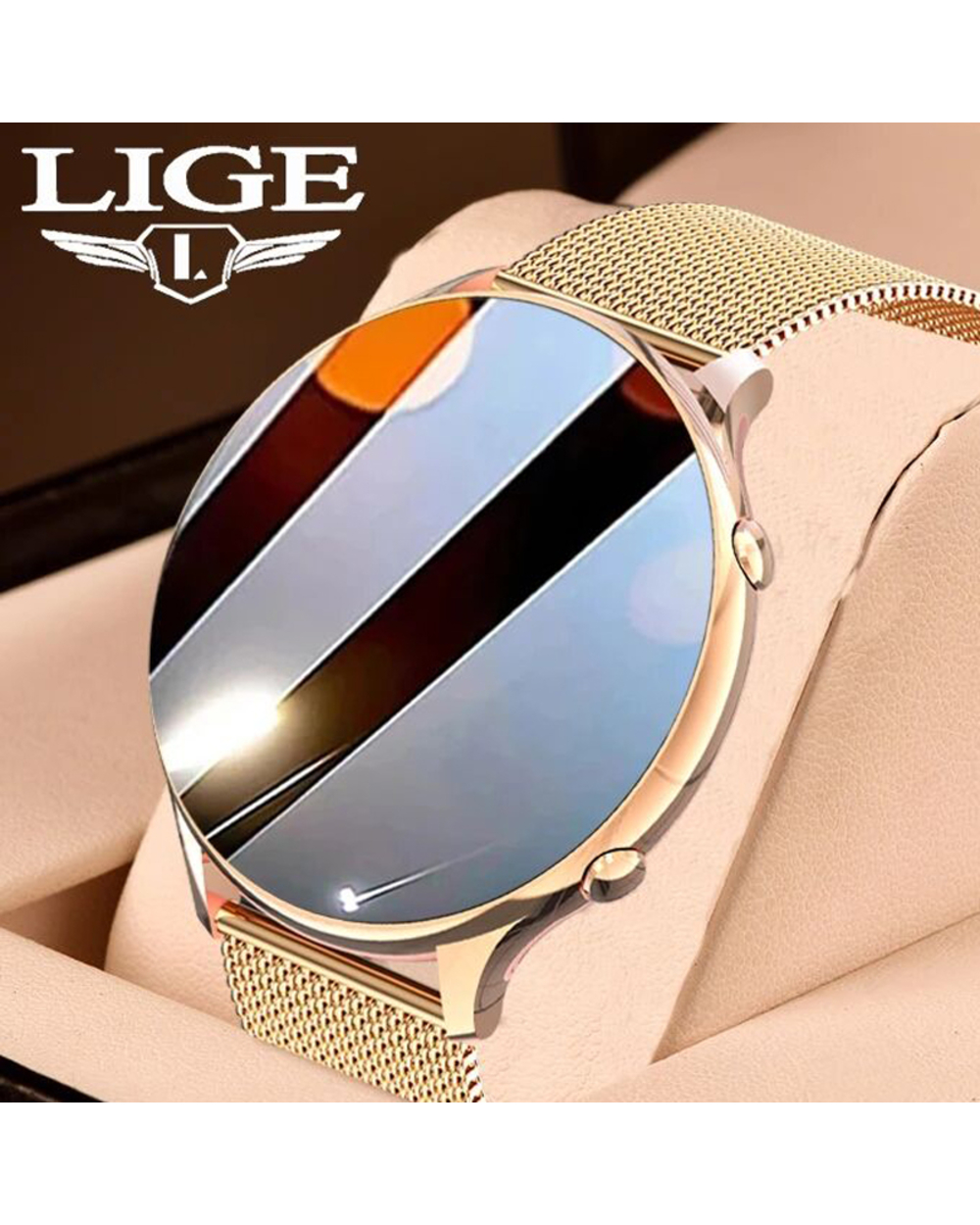 Lige Smart Watch Fitness Waterproof Ladies Watch Sport For Women Monitor Bracelets Men Smartband Girls 2022 Fashion Clo front-0