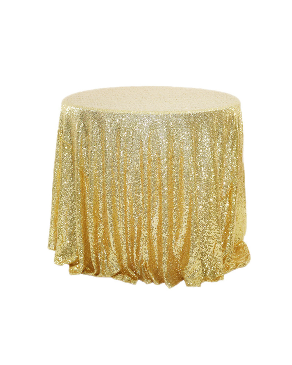 Decorative Sequin Wedding Table Cloth Party Banquet Wedding Decor Table Cover Champagne Tiny Green Wed Tablecloth front-5