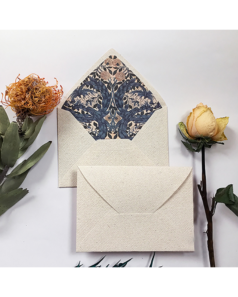 Vintage Paintings Office Message Writing Paper Letter Hemp Texture Style Invitation Envelope Letter Paper School Statio front-3