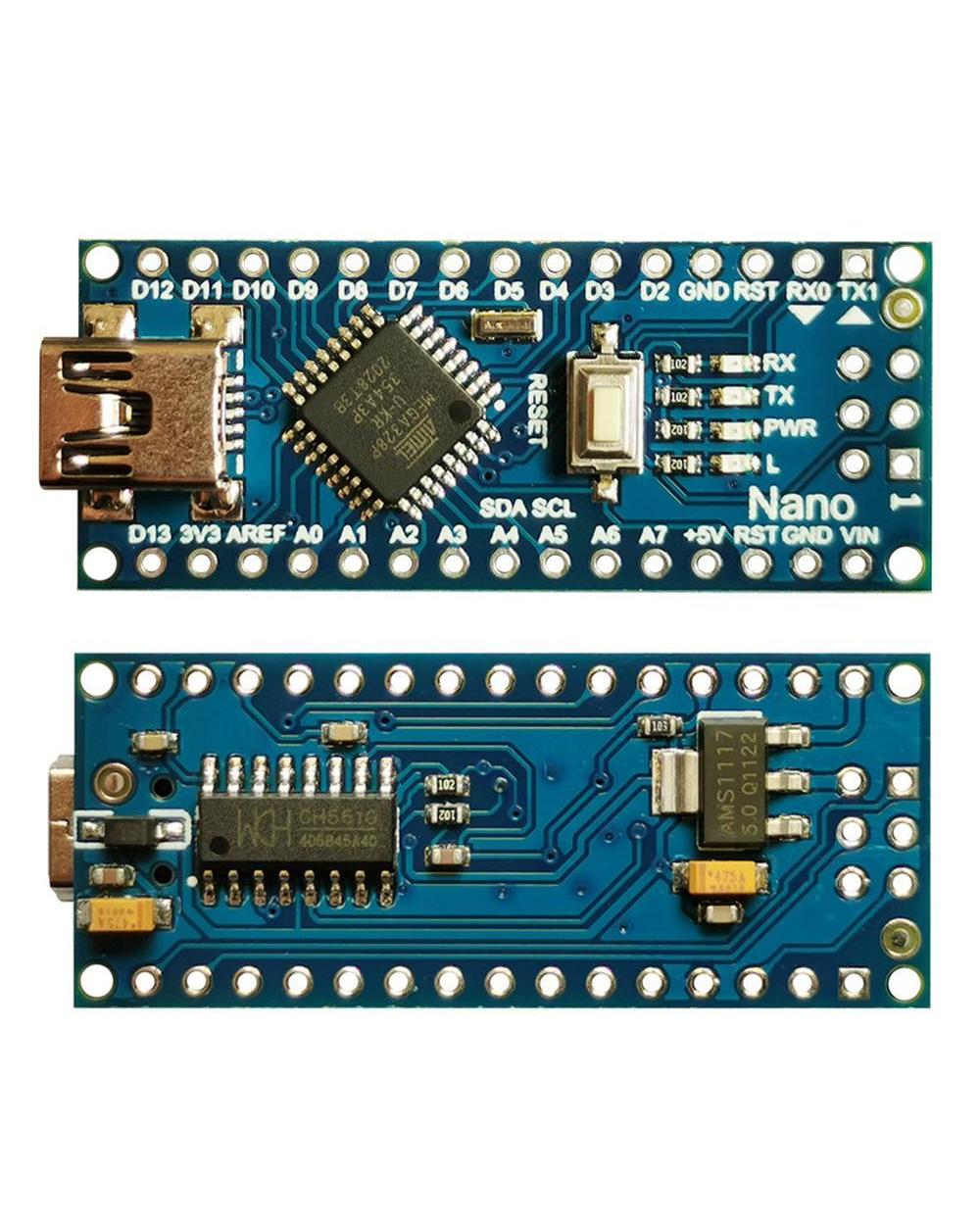 For Arduino Nano V3.0 Mini Type-C Micro Usb With The Bootloader Compatible Controller Ch340 Usb Driver 16Mhz Atmega328p front-1