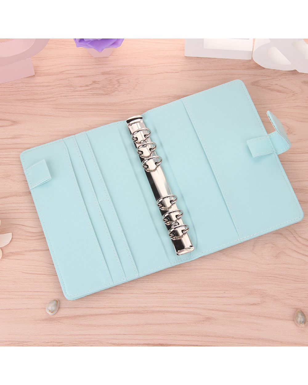 Fromthenon A6 A5 Notebook Cute Ring Diary Leather Cover Journals Office Personal Binder Weekly Planner Agenda Organizer front-0