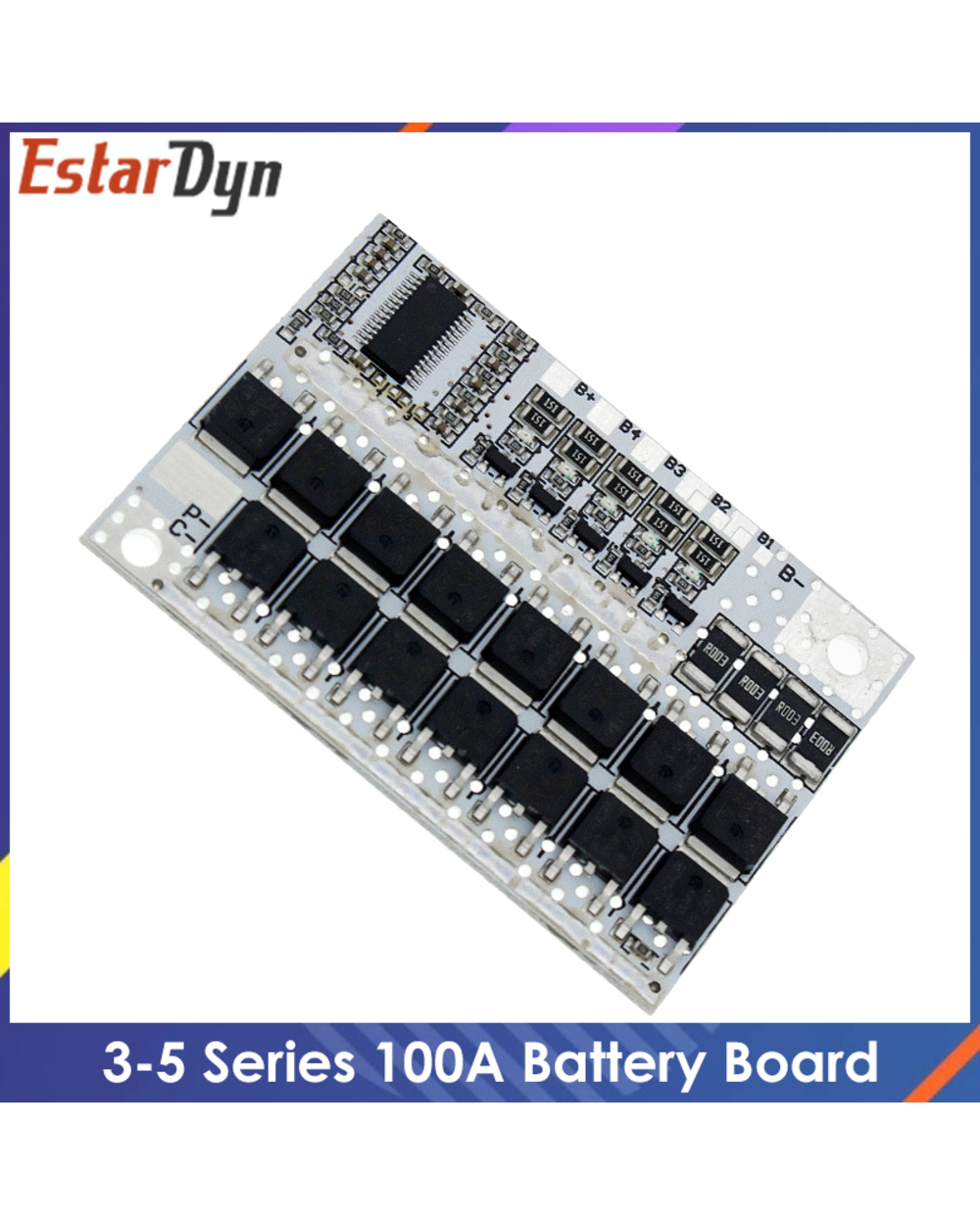 3S 4S 5S Bms 12V 18V 21V 100A Li-Ion Lmo Ternary Lithium Battery Protection Circuit Board Li-Polymer Balance Charging front-0