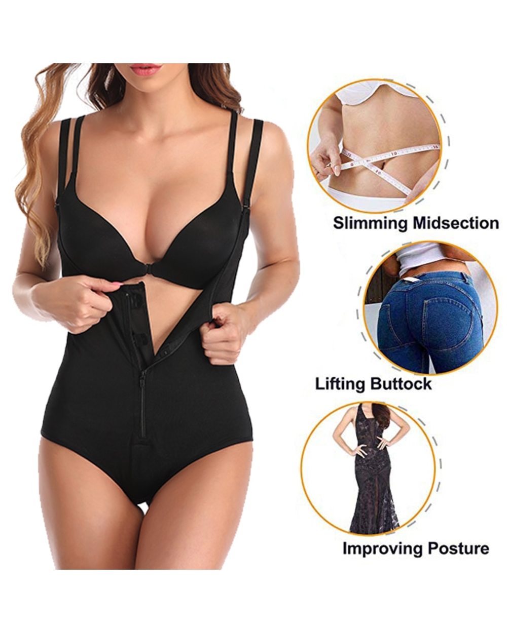 Bodysuit Latex Body Shaper front-3