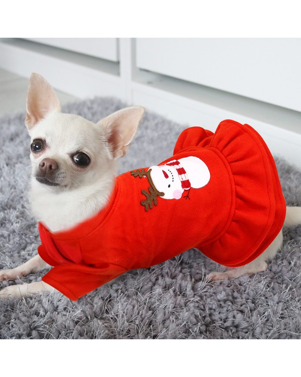 Christmas Dog Clothes For Small Dogs Winter Dog Cat Costume Puppy Clothes Vest Shirt New Year Pet Chihuahua Clothing front-5