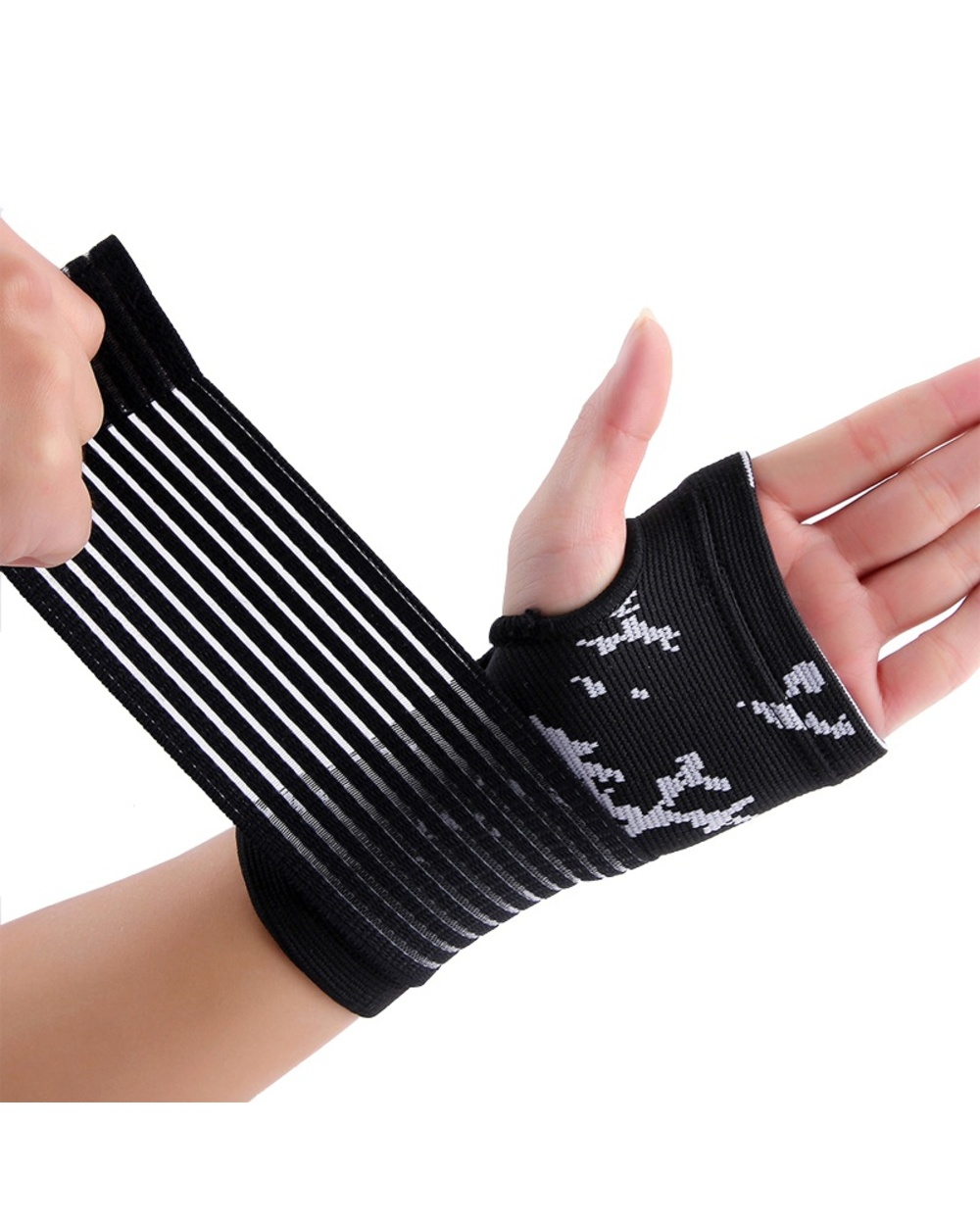 2021 Wristband Wrist Support Weight Lifting Gym Training Wrist Support Brace Straps Wraps Crossfit Powerlifting front-2