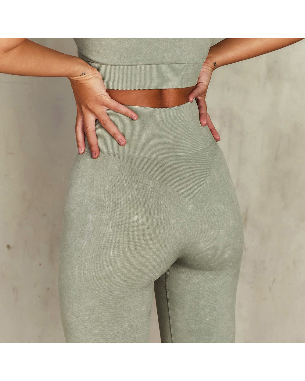 Two Piece Set Seamless Yoga Set Women Tracksuit Sportswear Sport Suit Workout Clothes Gym Clothing High Waist Leggings front-2