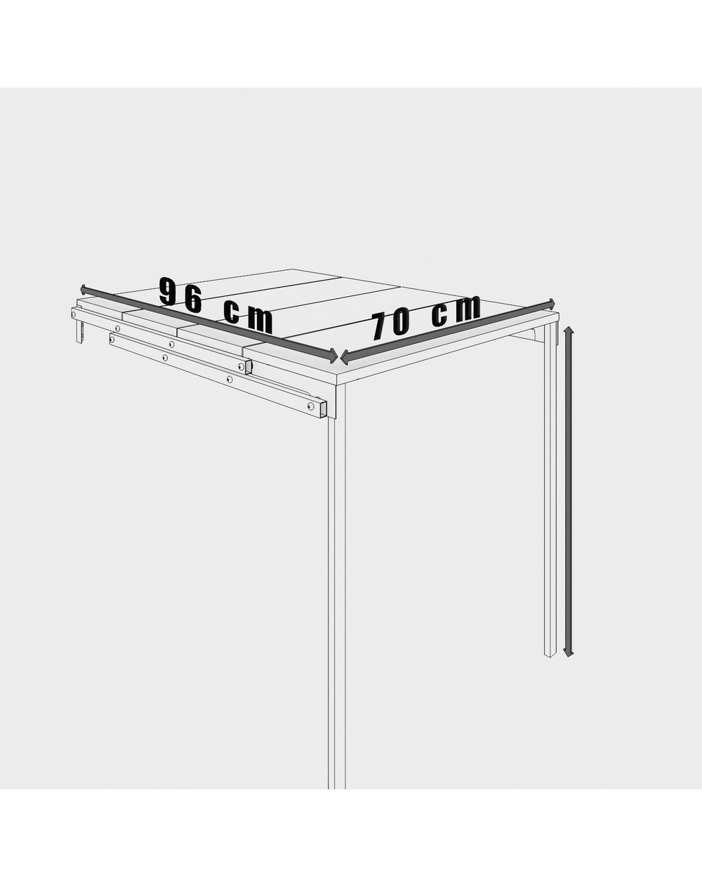 Wall Mounted Folding Retractable Shelf Dining Table