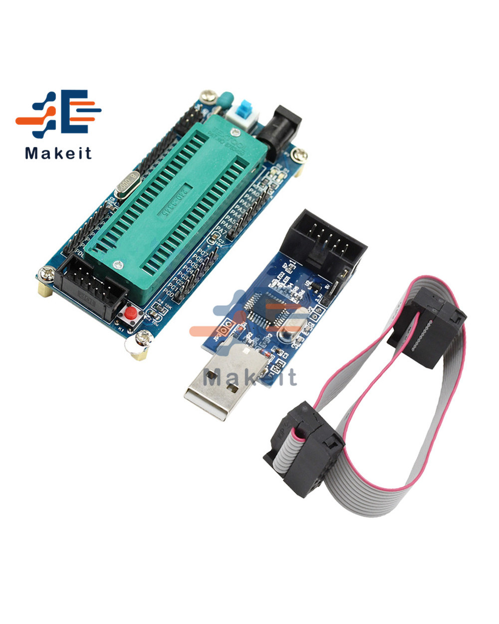 Avr Atmega16 Minimum System Board Atmega32 Development Board + Usb Isp Usbasp Programmer Isp Attiny 51 Board Module Diy front-0