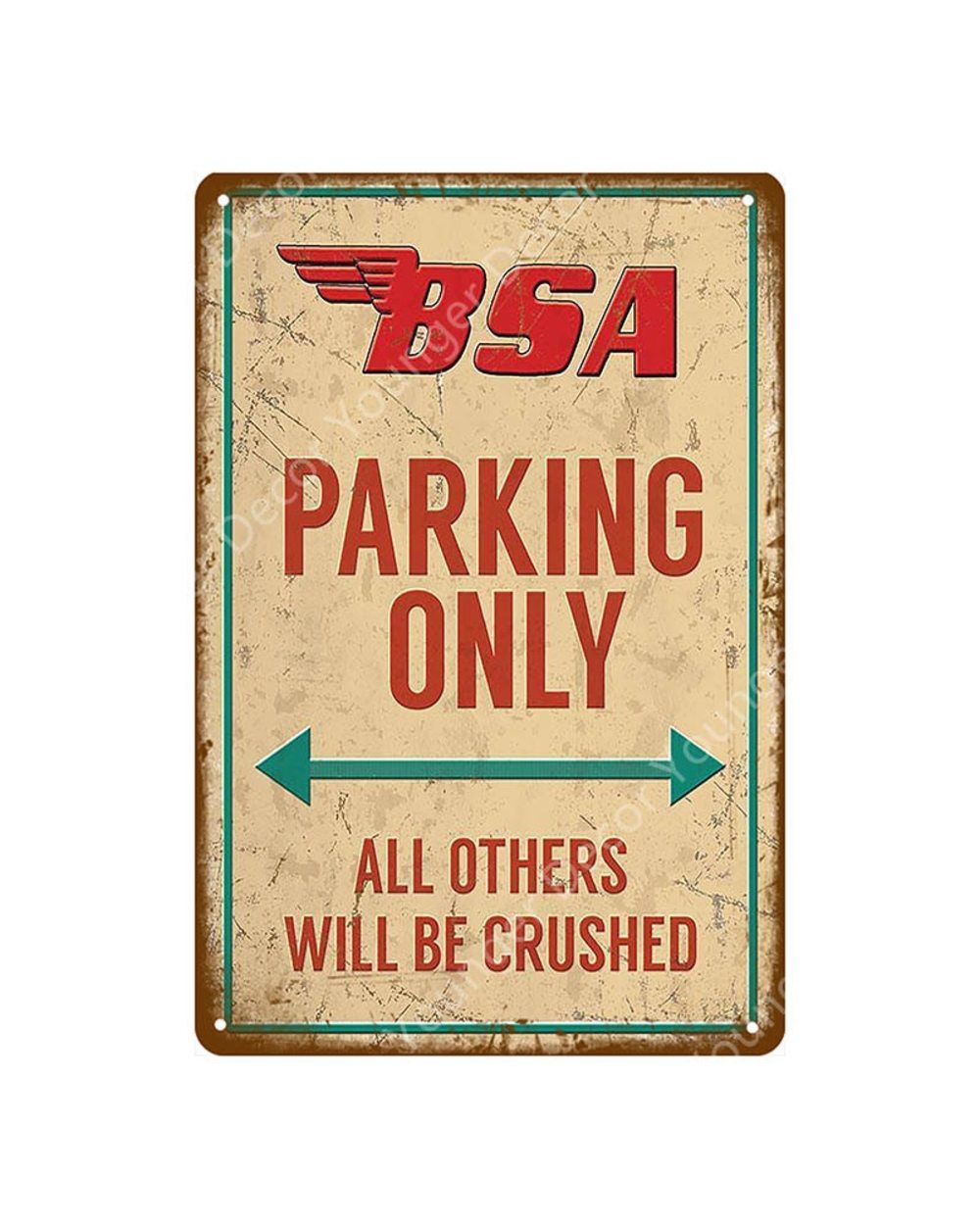 Gold Star BSA Motorcycle Metal Signs Tin Poster Garage Club Pub Bar Wall Decoration Vintage Metal Plate Home Decor front-5