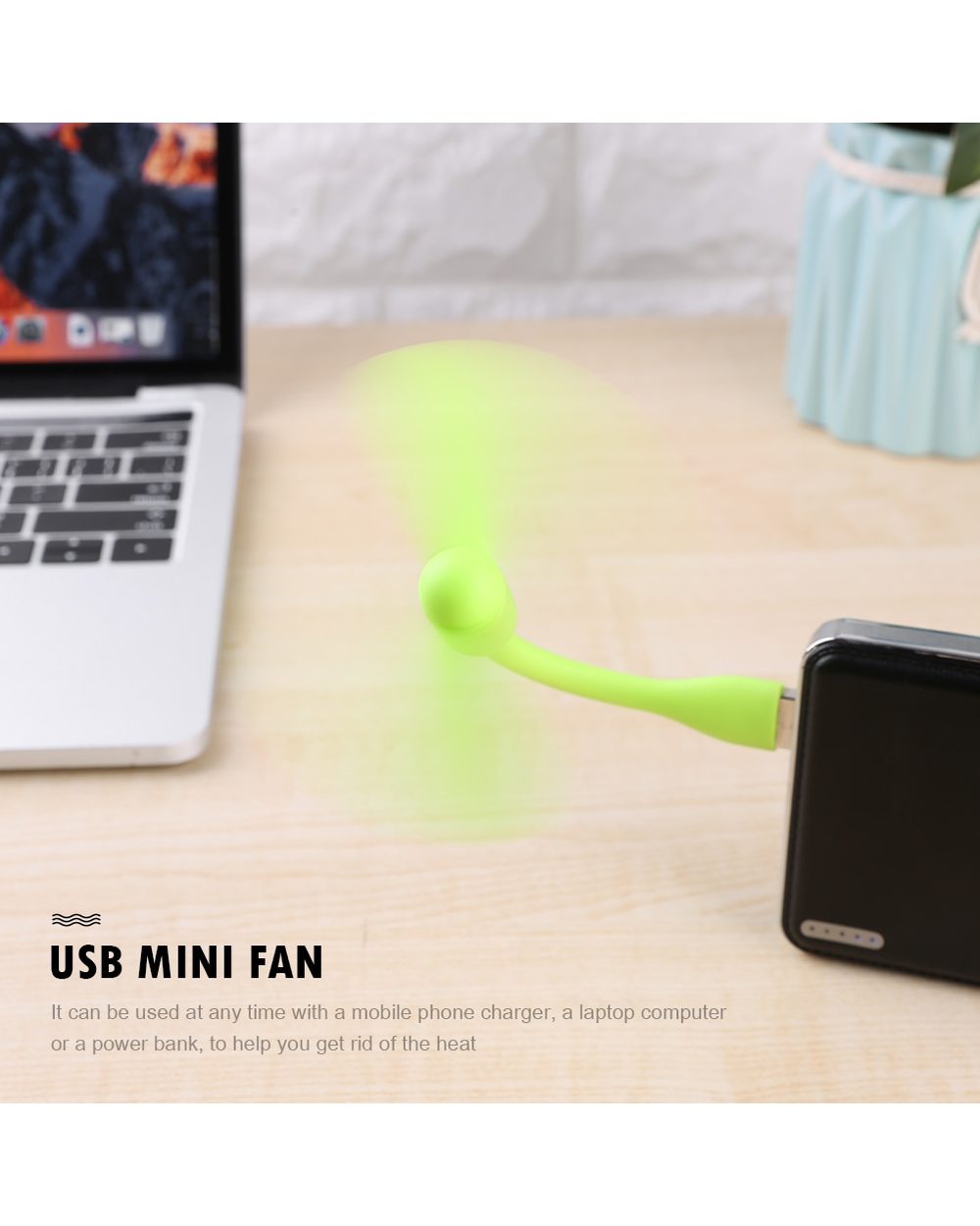 Creative Mini Flexible Bendable USB Fan front-5