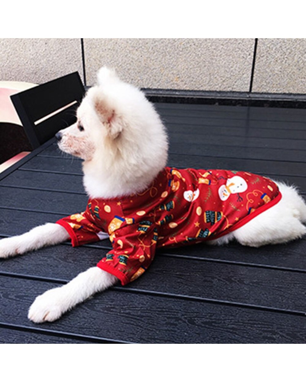 Christmas Dog Clothes Cotton Pet Clothing Hoodies For Small Dogs Cats Vest Puppy Dog Costume Chihuahua Yorkies Outfit front-4