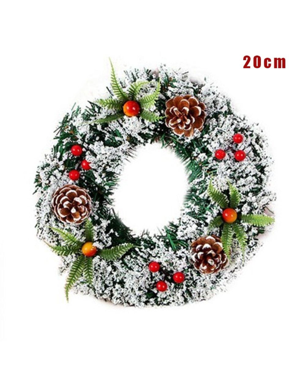 Artificial Christmas Wreath Rustic Front Door Hanger Creative Xmas Party Props for Home Garden Farmhouse Decor front-1