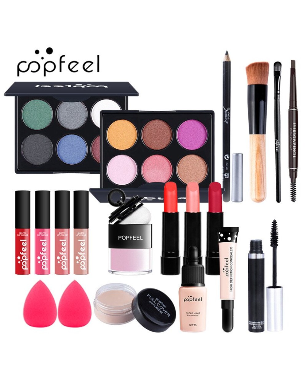 Cosmetics Makeup Sets Make Up Cosmetics Gift Set Tool Makeup Kit Eyeshadow LiGloss Lipstick Brushes Concealer Cosmetic front-4