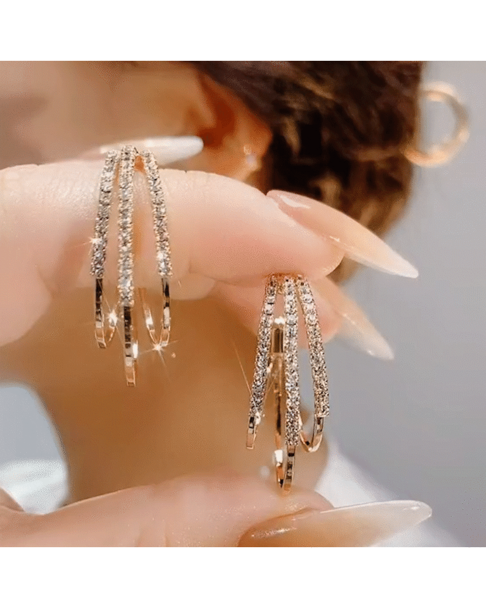 LAST DAY 80% OFF - Shiny Hoop Earrings front-1