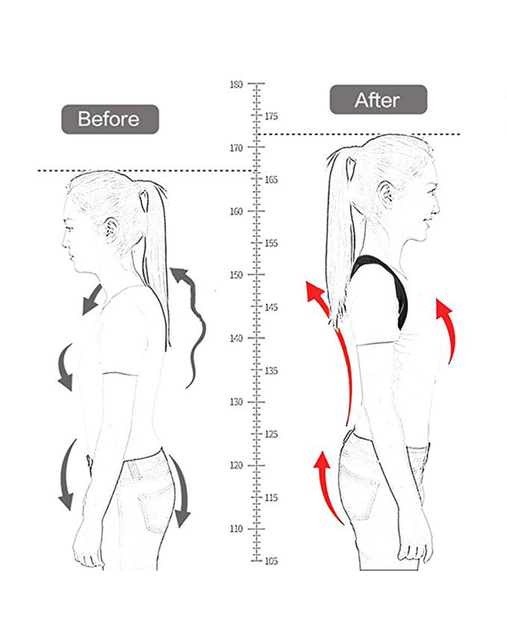 Dropping Medical Clavicle Posture Corrector Adult Children Back Support Belt Corset Orthopedic Brace Shoulder Correct front-2