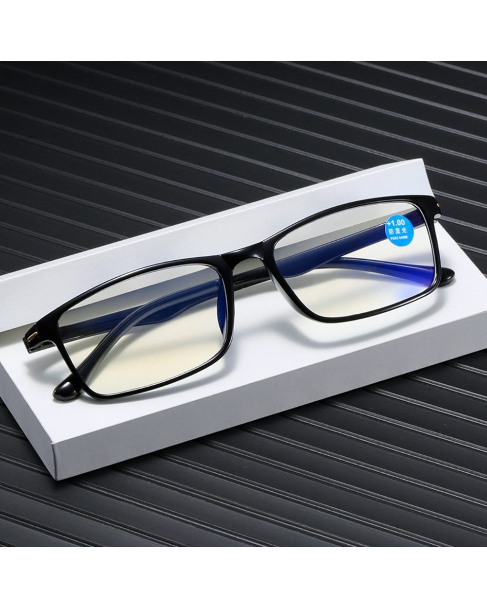 Ultralight Tr90 Frame Anti Blue Light Reading Glasses Diopter +1.0 +1.5 +2.0 +2.5 To +4.0 Women Men Unisex Presbyopia E front-0