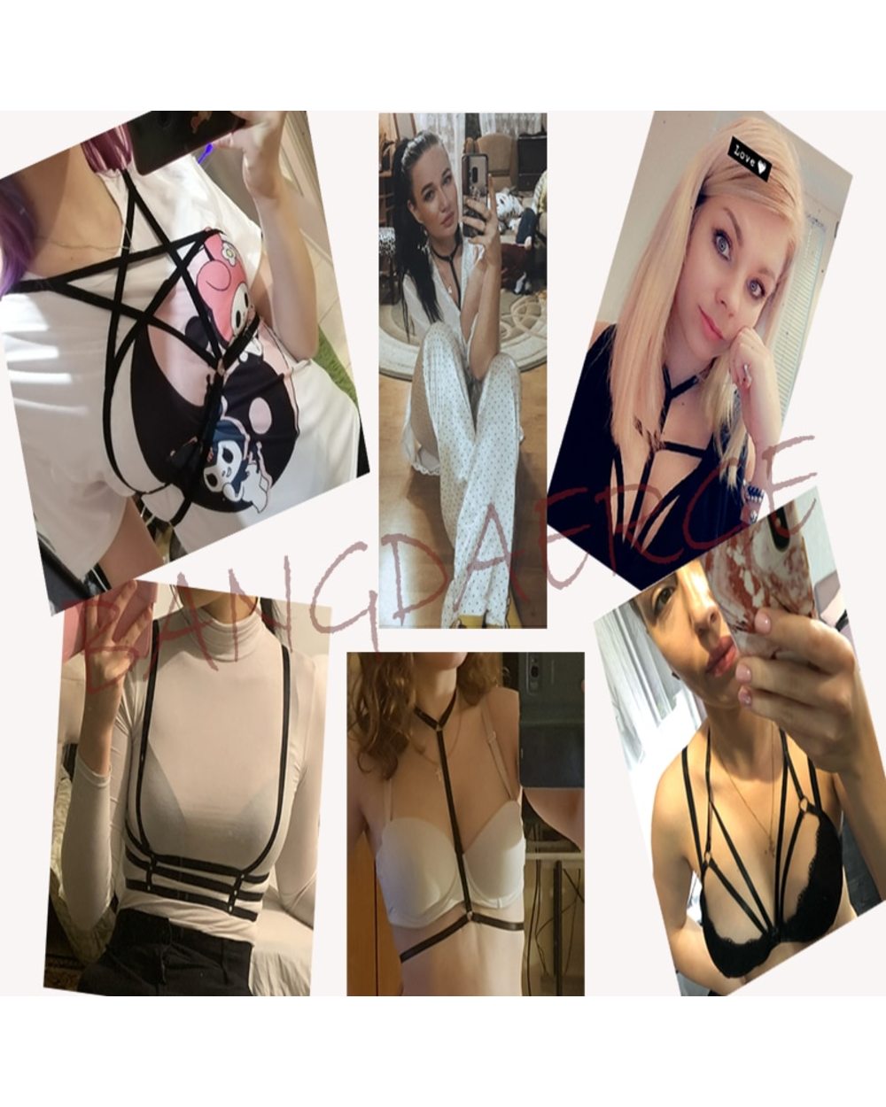 Women Fetish Bondage Harness Lingerie Sexy Body Harness Bra Erotic Body Cage Suspenders Garter Belt front-5