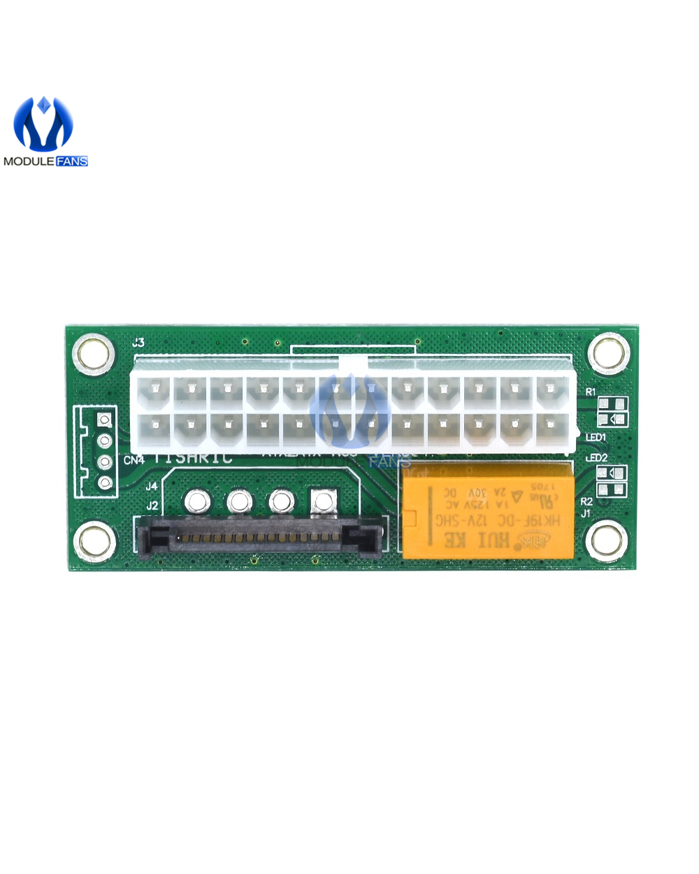 Atx To Sata Molex 24Pin 24P Power Supply Connector Adapter Triple Relay Add2psu Sync Synchronous Starter Extender Cable front-4
