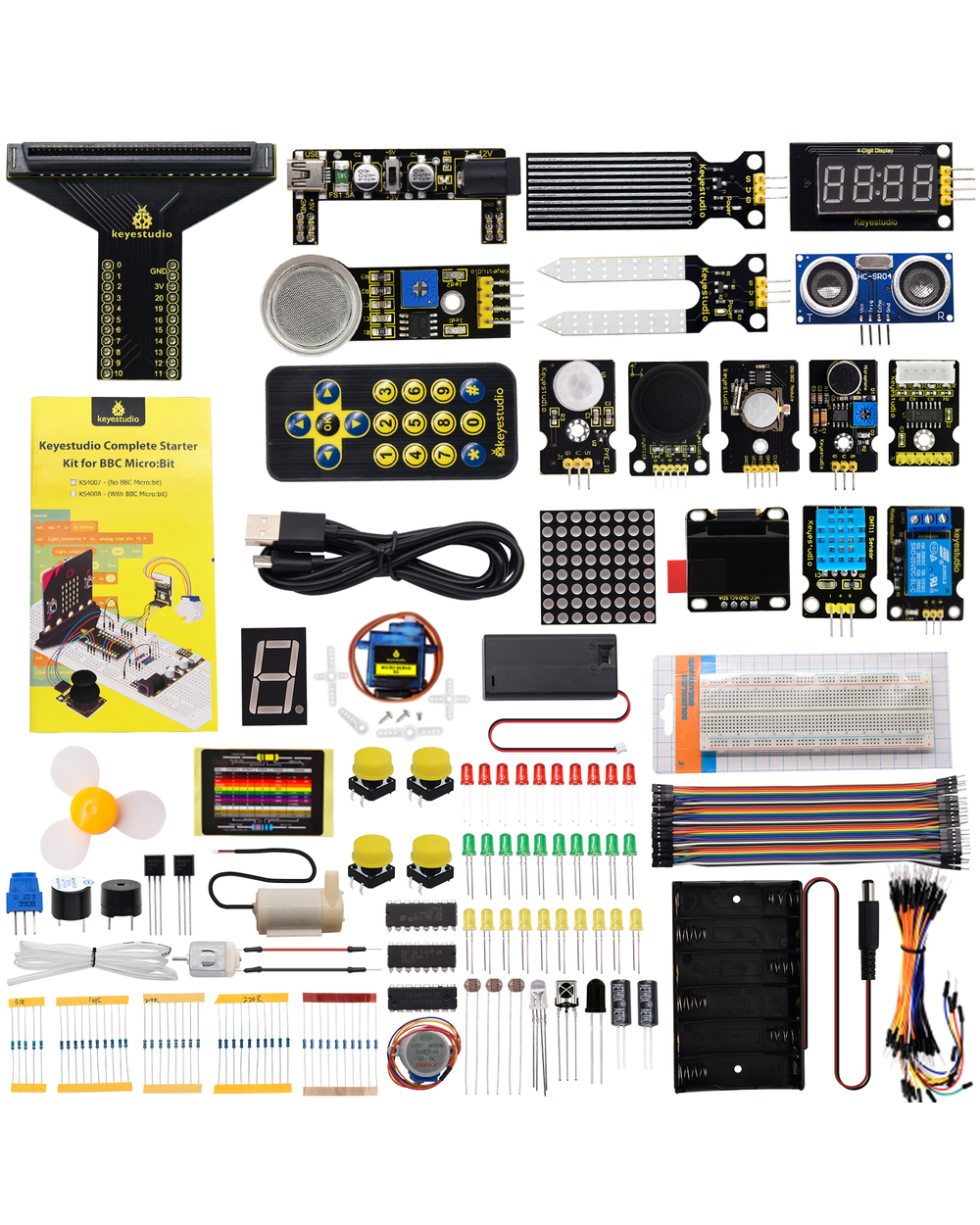 Keyestudio Programming Stem Microbit V2 Kit Complete Starter Kit For Bbc Micro:Bit With Tutorial+45Projects front-0