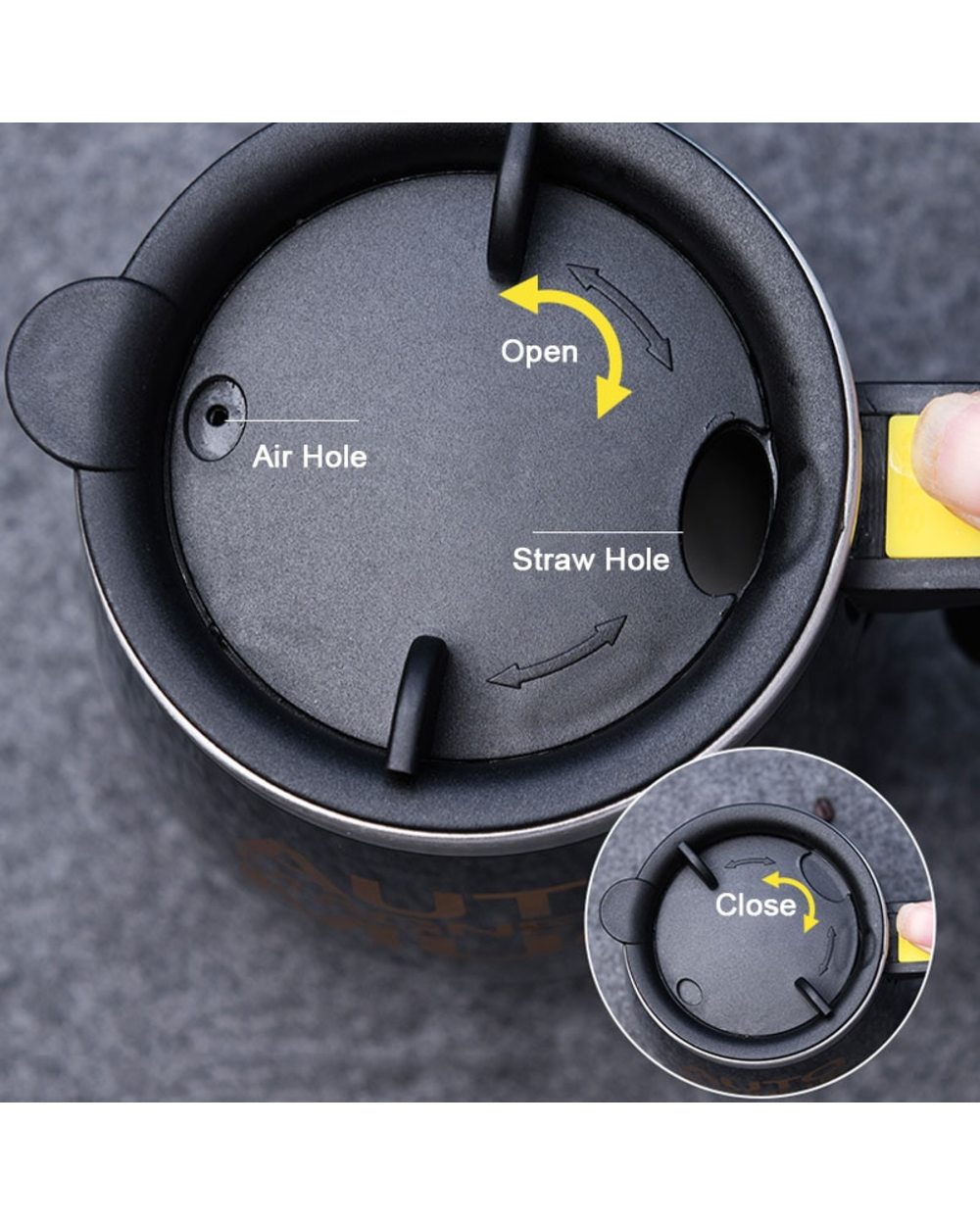 New Automatic Self Stirring Magnetic Mug Coffee Milk Mixing Cup Creative Blender Smart Mixer Thermal Cups front-5